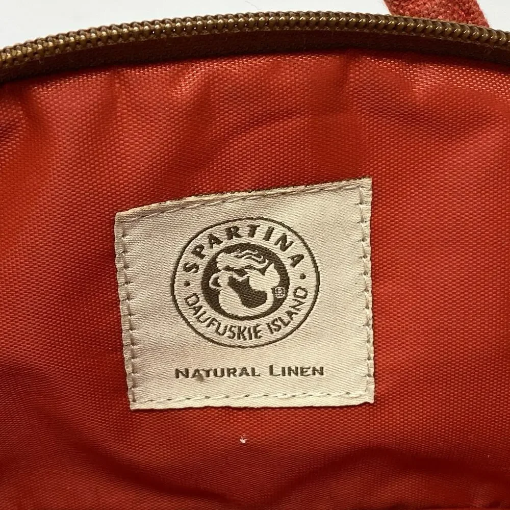 Spartina 449 Small Satchel Bag/Travel/Cosmetic Case Daufuski Island Linen